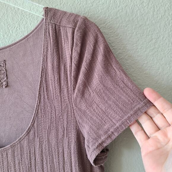 Anthropologie mauve Maxi Dress - Picture 3 of 12